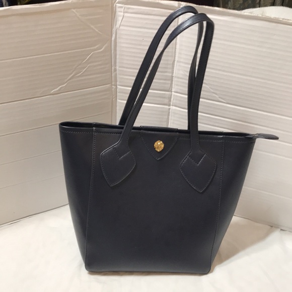 Anne Klein PU satchel with top zipper and inner pocket - Picture 2 of 6